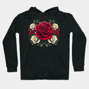 beautiful Rose Flowers T-shirt Design. Hoodie